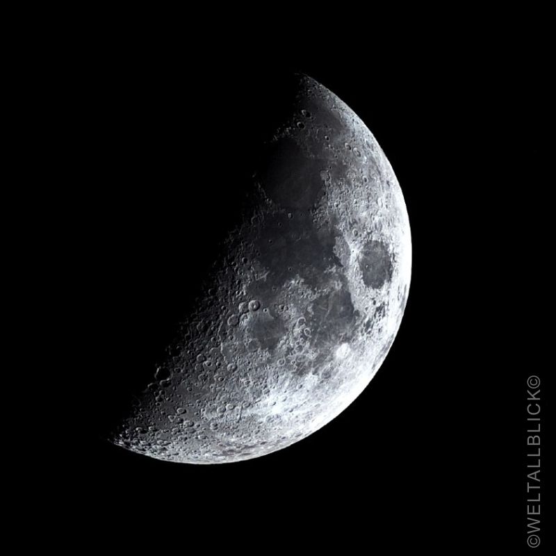 mond zweiviertel voll